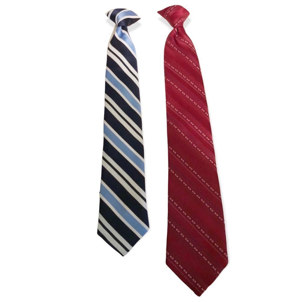 Ketch Boys Ties Clip On Style Lot of 2